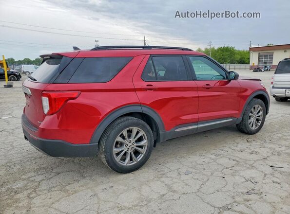 1FMSK8DH7MGA58567 2021 FORD EXPLORER Red Հետևի աջ