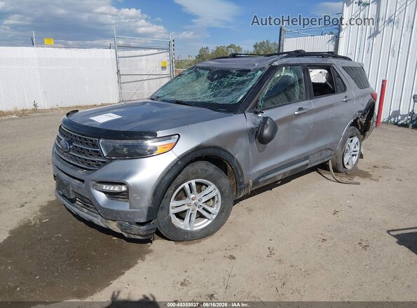 1FMSK8DH7MGB77087 2021 FORD EXPLORER Silver Przód lewy