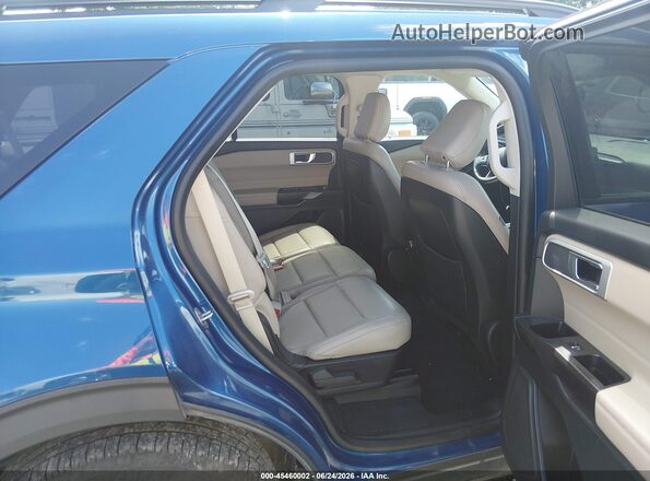 1FMSK8DH8LGB71233 2020 FORD EXPLORER Blue VIN sticker view