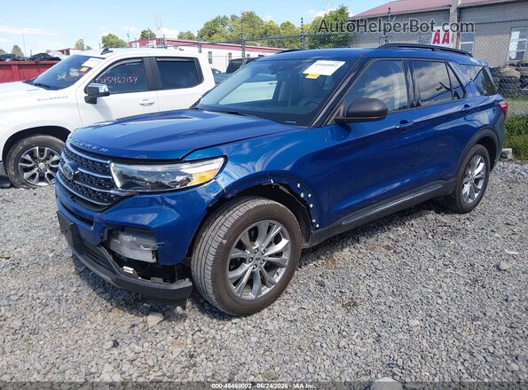 1FMSK8DH8LGB71233 2020 FORD EXPLORER Blue Front left
