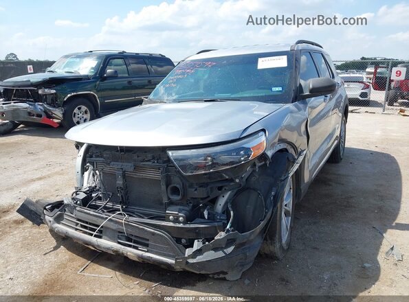 1FMSK8DH8LGC78136 2020 FORD EXPLORER Silver Առջևի ձախ երեք քառորդ տեսարան