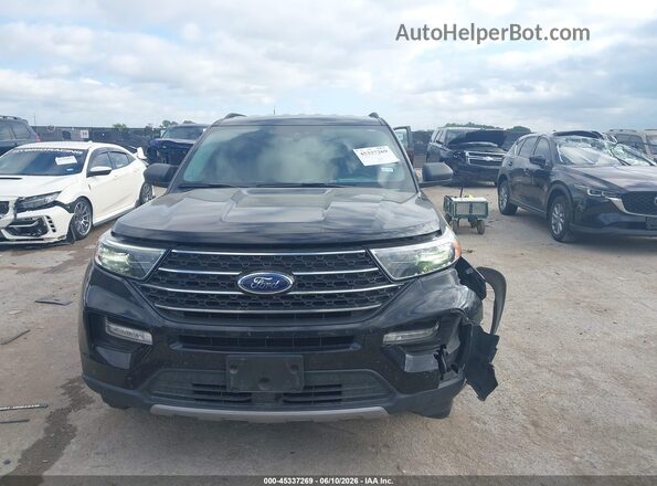 1FMSK8DH8LGD11670 2020 FORD EXPLORER Black Вид щитка приладів