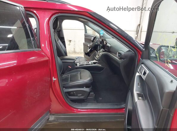 1FMSK8DH8MGA32298 2021 FORD EXPLORER Red წინა სალონის ხედი