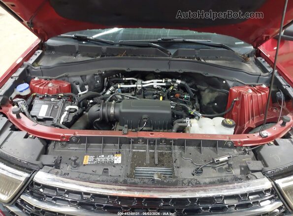1FMSK8DH8MGA32298 2021 FORD EXPLORER Red უკანა ხედი