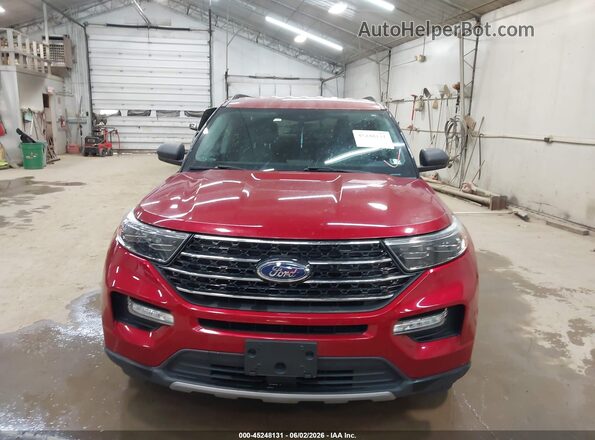 1FMSK8DH8MGA32298 2021 FORD EXPLORER Red ხელსაწყოთა პანელის ხედი