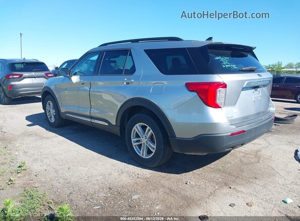 1FMSK8DH8MGB69337 2021 FORD EXPLORER Silver Trasero izquierdo