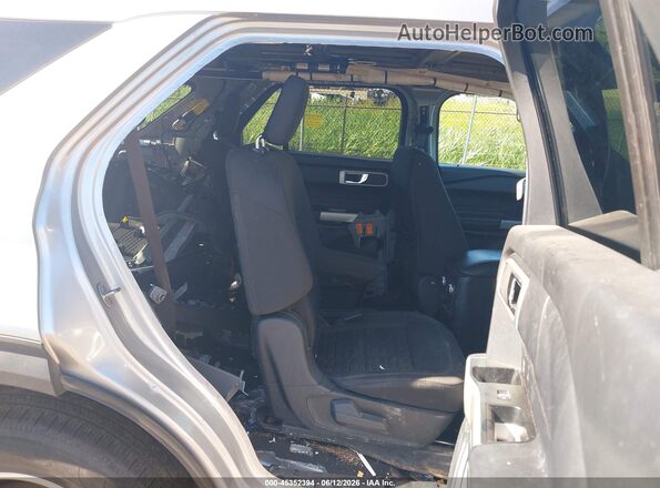 1FMSK8DH8MGB69337 2021 FORD EXPLORER Silver Vista de la etiqueta del VIN
