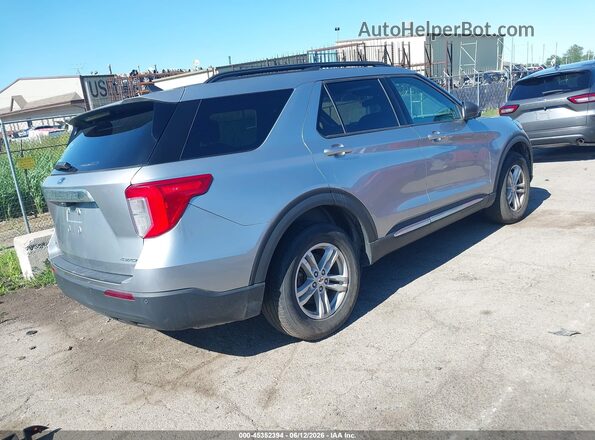 1FMSK8DH8MGB69337 2021 FORD EXPLORER Silver Trasero derecho
