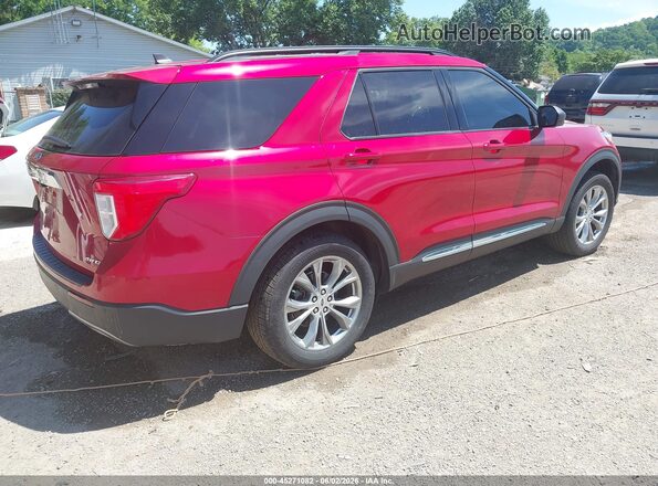 1FMSK8DH8MGC26717 2021 FORD EXPLORER Красный Задняя правая четверть
