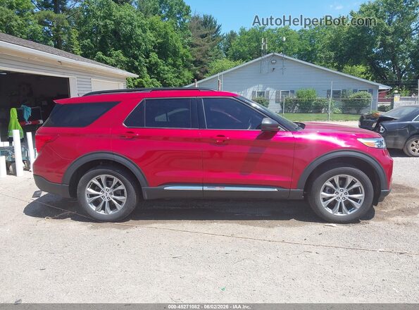 1FMSK8DH8MGC26717 2021 FORD EXPLORER Красный Вид задней части салона