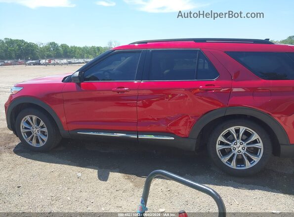 1FMSK8DH8MGC26717 2021 FORD EXPLORER Красный Панорамный вид салона 360°