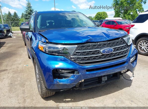 1FMSK8DH8NGC48539 2022 FORD EXPLORER Blue Widok z przodu