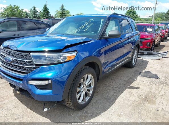 1FMSK8DH8NGC48539 2022 FORD EXPLORER Blue Przód lewy