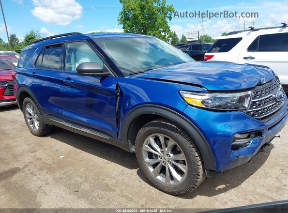 1FMSK8DH8NGC48539 2022 FORD EXPLORER Blue Widok wnętrza 360 stopni
