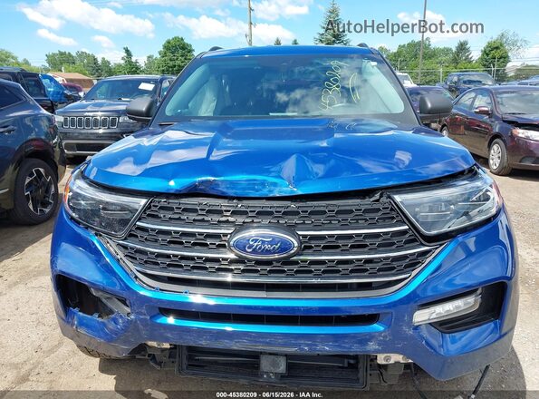 1FMSK8DH8NGC48539 2022 FORD EXPLORER Blue Widok wnętrza z tyłu