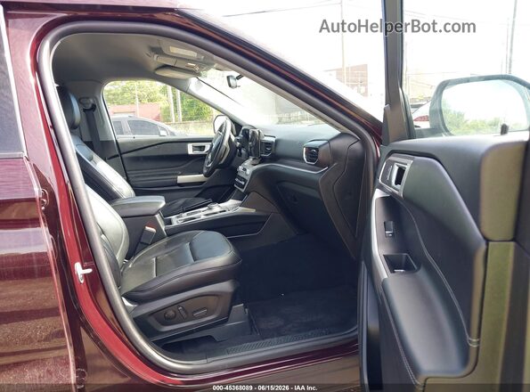 1FMSK8DH8PGA38607 2023 FORD EXPLORER Burgundy Front interior view
