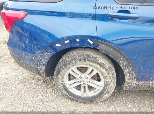 1FMSK8DH9MGC38441 2021 FORD EXPLORER Blue Vista frontal