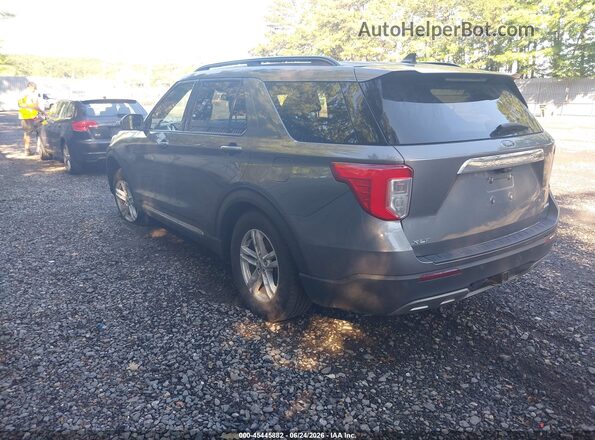 1FMSK8DH9MGC50976 2021 FORD EXPLORER Gray Rear left