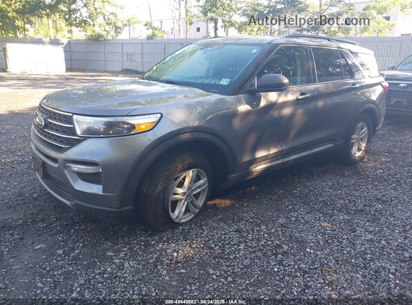 1FMSK8DH9MGC50976 2021 FORD EXPLORER Gray Front left