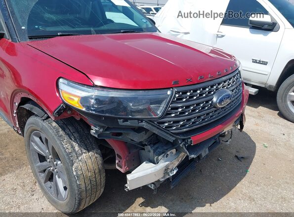 1FMSK8DH9NGC33872 2022 FORD EXPLORER Maroon Widok z przodu