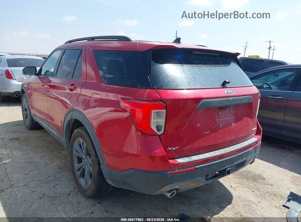 1FMSK8DH9NGC33872 2022 FORD EXPLORER Maroon Tył lewy
