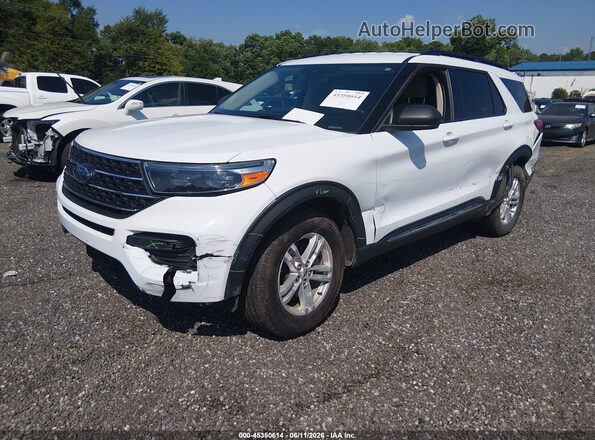 1FMSK8DH9PGA18611 2023 FORD EXPLORER Белый Передняя левая четверть