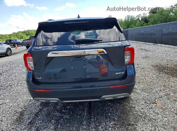 1FMSK8DH9RGA66497 2024 FORD EXPLORER Синий Вид сзади