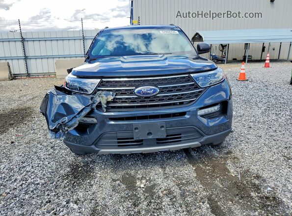 1FMSK8DH9RGA66497 2024 FORD EXPLORER Синий Вид спереди