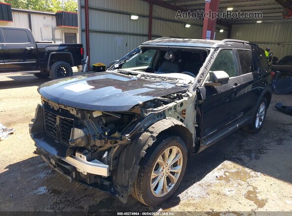 1FMSK8DHXLGA11726 2020 FORD EXPLORER Black Vista tres cuartos delantera izquierda