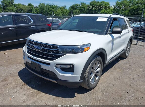1FMSK8DHXLGA16408 2020 FORD EXPLORER White Առջևի ձախ երեք քառորդ տեսարան