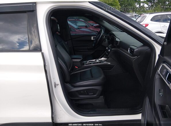 1FMSK8DHXLGA51174 2020 FORD EXPLORER White Widok wnętrza z przodu