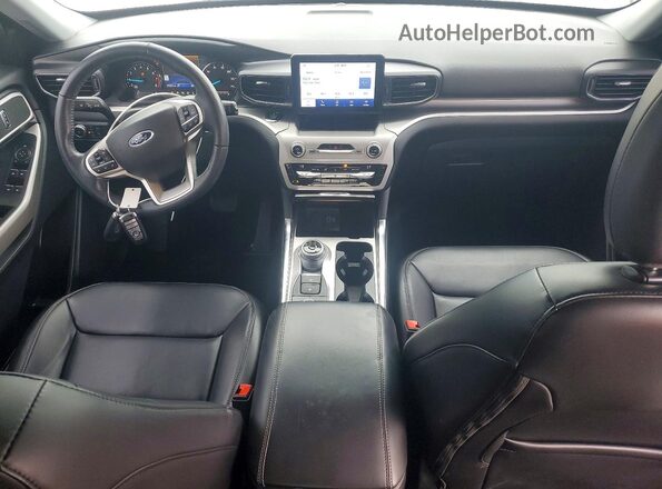 1FMSK8DHXMGB77987 2021 FORD EXPLORER Серебряный Вид панели приборов