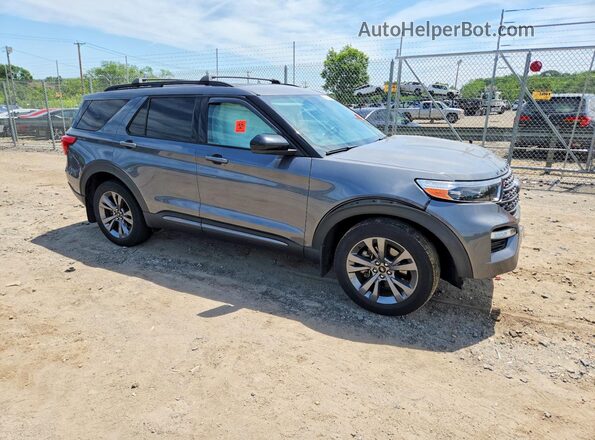 1FMSK8DHXNGB14499 2022 FORD EXPLORER Серый Передняя правая четверть