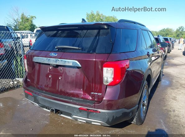 1FMSK8DHXNGC16353 2022 FORD EXPLORER Purple უკანა მარჯვენა