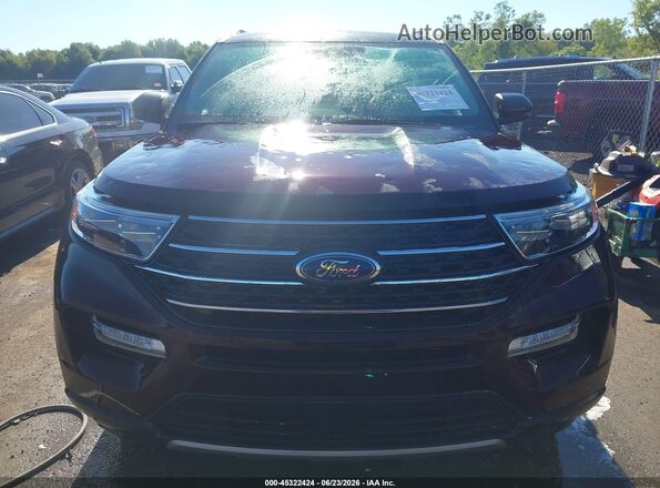1FMSK8DHXNGC16353 2022 FORD EXPLORER Purple ხელსაწყოთა პანელის ხედი