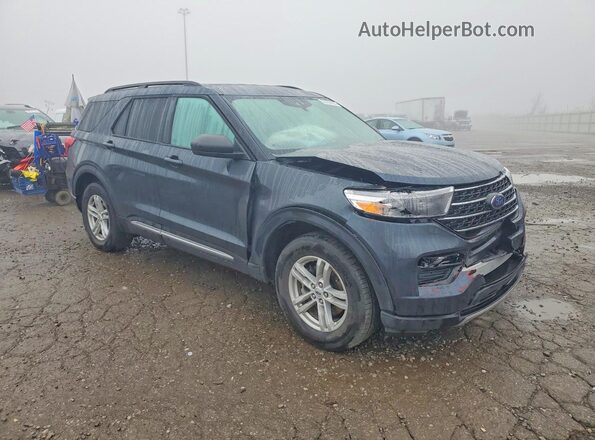 1FMSK8DHXRGA01030 2024 FORD EXPLORER Blue Передня права чверть