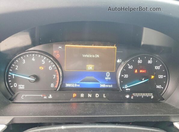 1FMSK8DHXRGA01030 2024 FORD EXPLORER Blue Вид щитка приладів