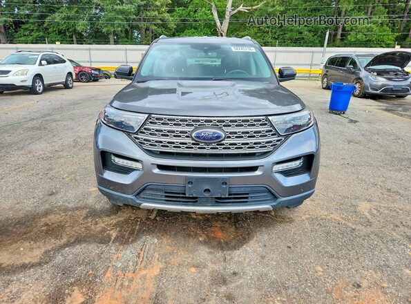 1FMSK8FH0NGA30138 2022 FORD EXPLORER Gray Front view