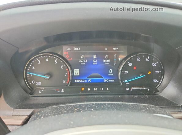 1FMSK8FH0NGA30138 2022 FORD EXPLORER Gray Instrument cluster view