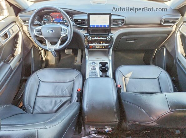 1FMSK8FH0NGA30138 2022 FORD EXPLORER Gray Dashboard view