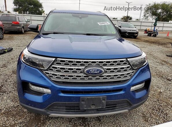 1FMSK8FH0NGC13667 2022 FORD EXPLORER Blue Դիմացի տեսք