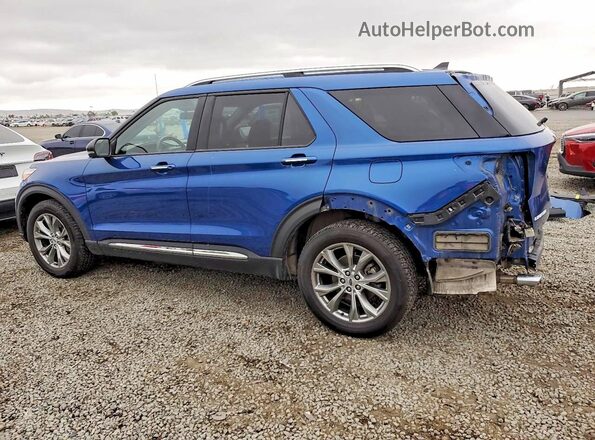 1FMSK8FH0NGC13667 2022 FORD EXPLORER Blue Հետևի ձախ