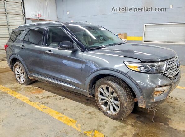 1FMSK8FH1LGC00620 2020 FORD EXPLORER Charcoal Передня права чверть