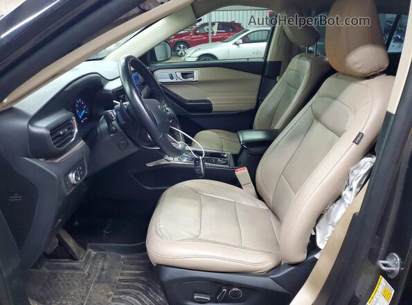1FMSK8FH1LGC00620 2020 FORD EXPLORER Charcoal Вид салону спереду