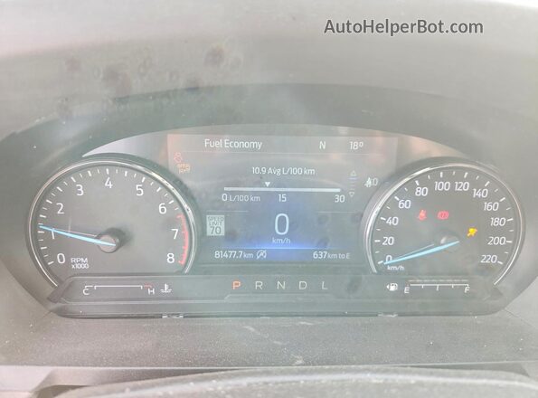 1FMSK8FH1MGB62033 2021 FORD EXPLORER Черный Вид щитка приборов