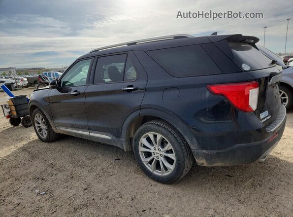 1FMSK8FH1MGB62033 2021 FORD EXPLORER Черный Задняя левая четверть