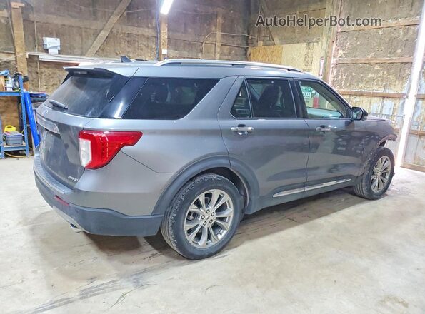 1FMSK8FH2MGA84894 2021 FORD EXPLORER Gray Задня права чверть