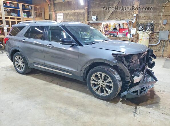 1FMSK8FH2MGA84894 2021 FORD EXPLORER Gray Передня права чверть