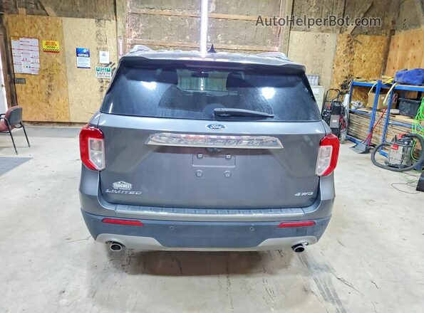 1FMSK8FH2MGA84894 2021 FORD EXPLORER Gray Вид ззаду