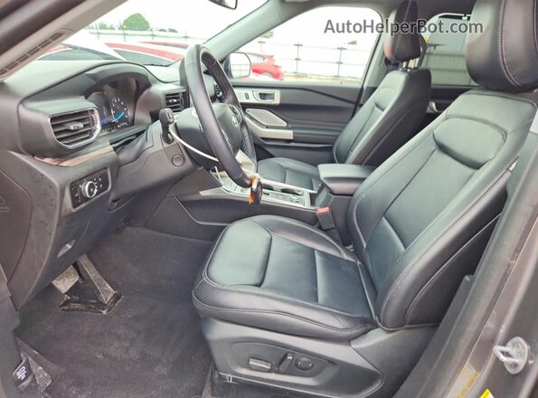1FMSK8FH3PGB27840 2023 FORD EXPLORER Gray Widok wnętrza z przodu